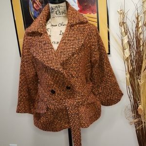 NWOT - Hazel - wool 3/4 sleeve coat